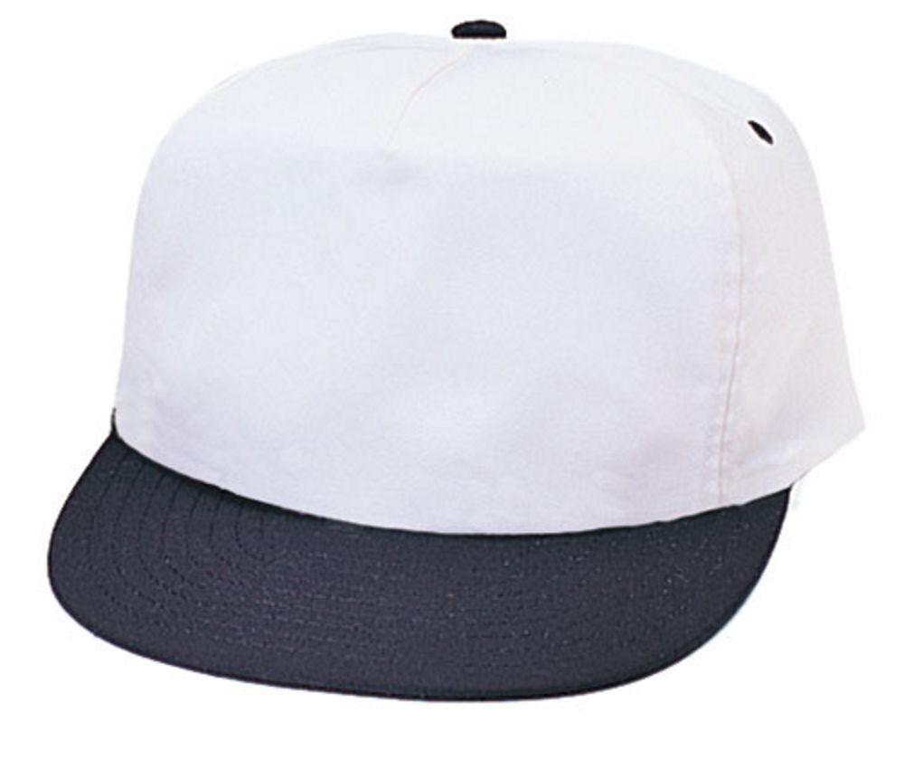 1 Dozen Blank Two Tone 5 Panel Baseball Cotton Twill Hats Caps Wholesale Lot Bulk-