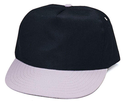 1 Dozen Blank Two Tone 5 Panel Baseball Cotton Twill Hats Caps Wholesale Lot Bulk-