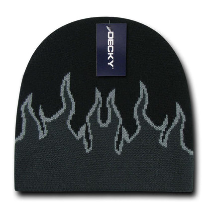 1 Dozen Boys Girls Kids Youth Decky Fire Flame Beanies Caps Hats Wholesale Lot-