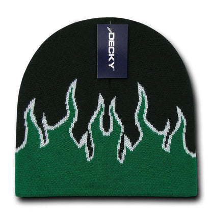 1 Dozen Boys Girls Kids Youth Decky Fire Flame Beanies Caps Hats Wholesale Lot-