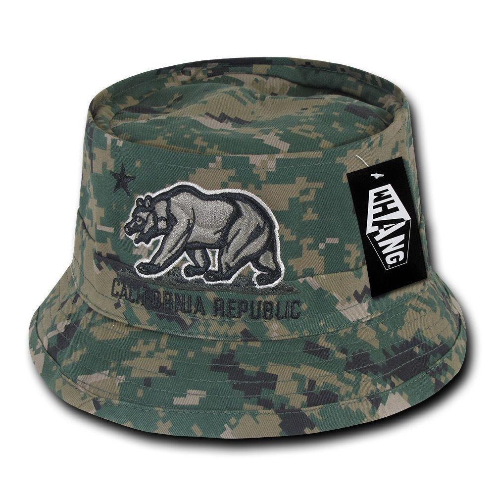 1 Dozen California Bear Bucket Hat Hats Caps Cap Unconstructed Wholesale Lots-