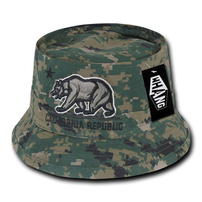 1 Dozen California Bear Bucket Hat Hats Caps Cap Unconstructed Wholesale Lots-