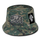 1 Dozen California Bear Bucket Hat Hats Caps Cap Unconstructed Wholesale Lots- 11 image