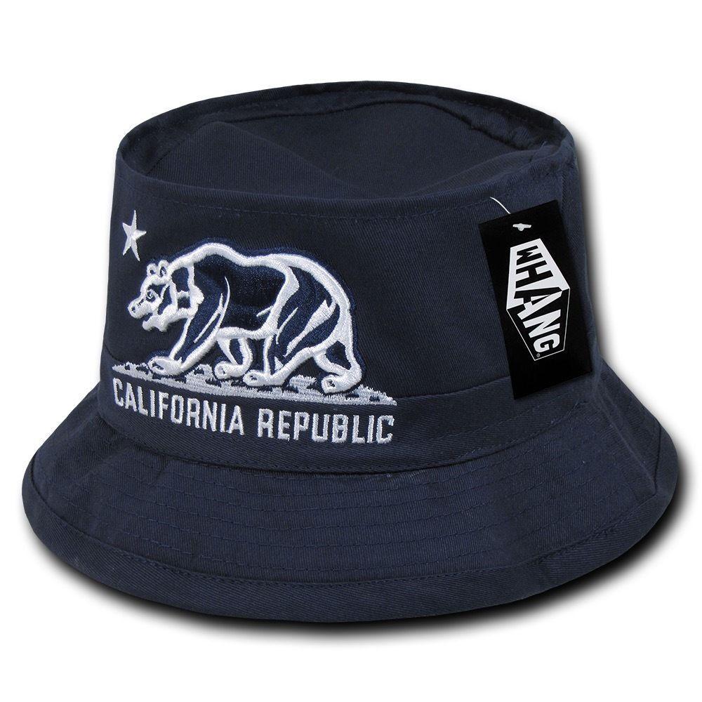 1 Dozen California Bear Bucket Hat Hats Caps Cap Unconstructed Wholesale Lots-