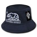 1 Dozen California Bear Bucket Hat Hats Caps Cap Unconstructed Wholesale Lots- 12 image