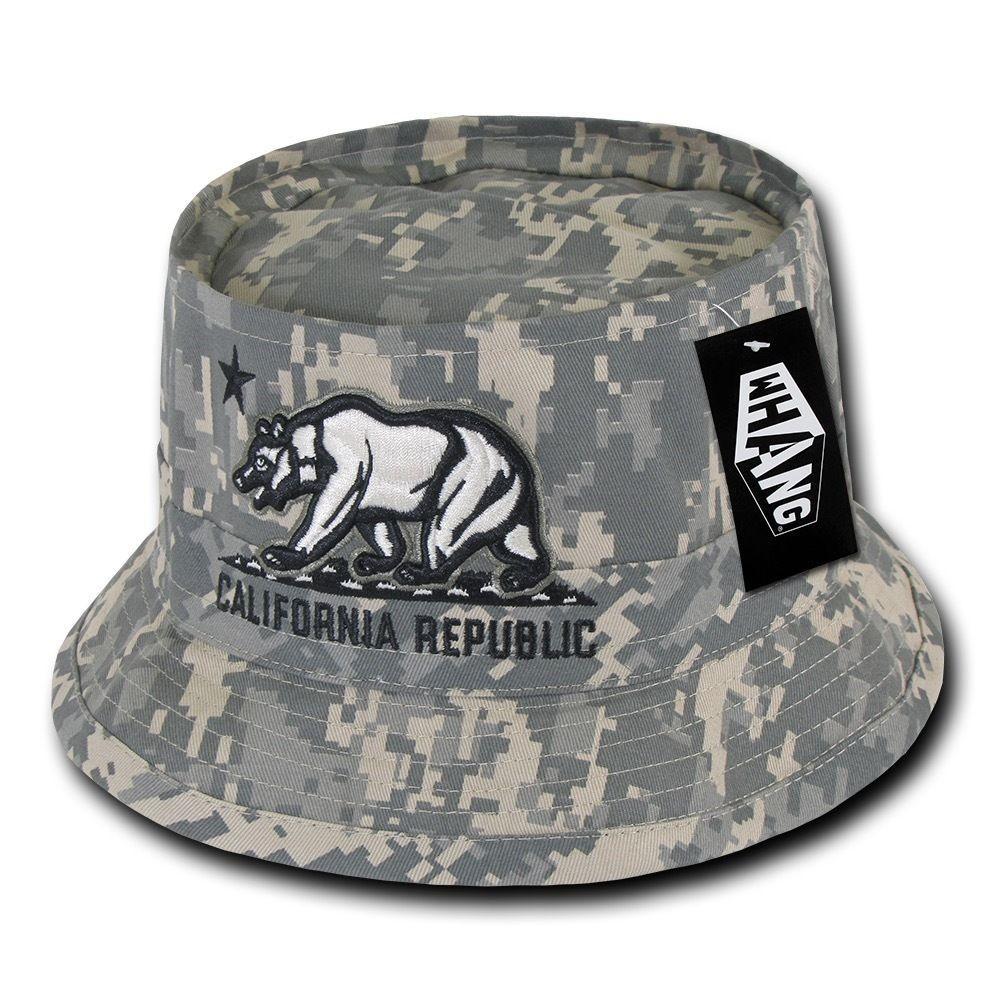 1 Dozen California Bear Bucket Hat Hats Caps Cap Unconstructed Wholesale Lots-