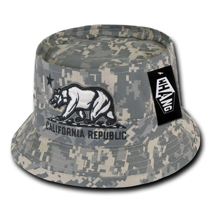 1 Dozen California Bear Bucket Hat Hats Caps Cap Unconstructed Wholesale Lots-