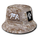 1 Dozen California Bear Bucket Hat Hats Caps Cap Unconstructed Wholesale Lots- 7 image