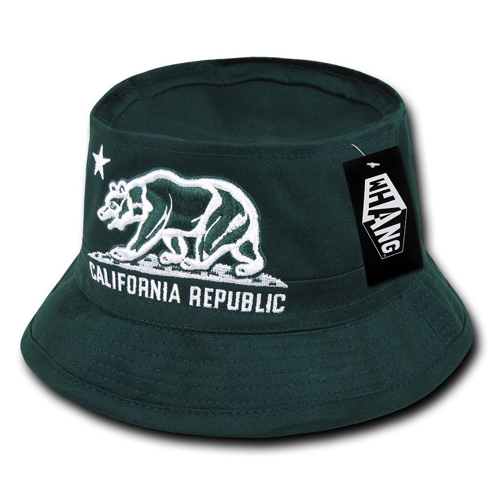1 Dozen California Bear Bucket Hat Hats Caps Cap Unconstructed Wholesale Lots-