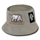 1 Dozen California Bear Bucket Hat Hats Caps Cap Unconstructed Wholesale Lots- 9 image