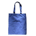 1 Dozen Natural Cotton Plain Reusable Grocery Shopping Tote Bags 16inch Wholesale Bulk-Navy-