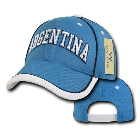 1 Dozen Country Logo Jersey Mesh 6 Panel Constructed Baseball Caps Hat Wholesale Bulk-