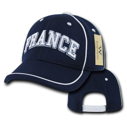 1 Dozen Country Logo Jersey Mesh 6 Panel Constructed Baseball Caps Hat Wholesale Bulk-