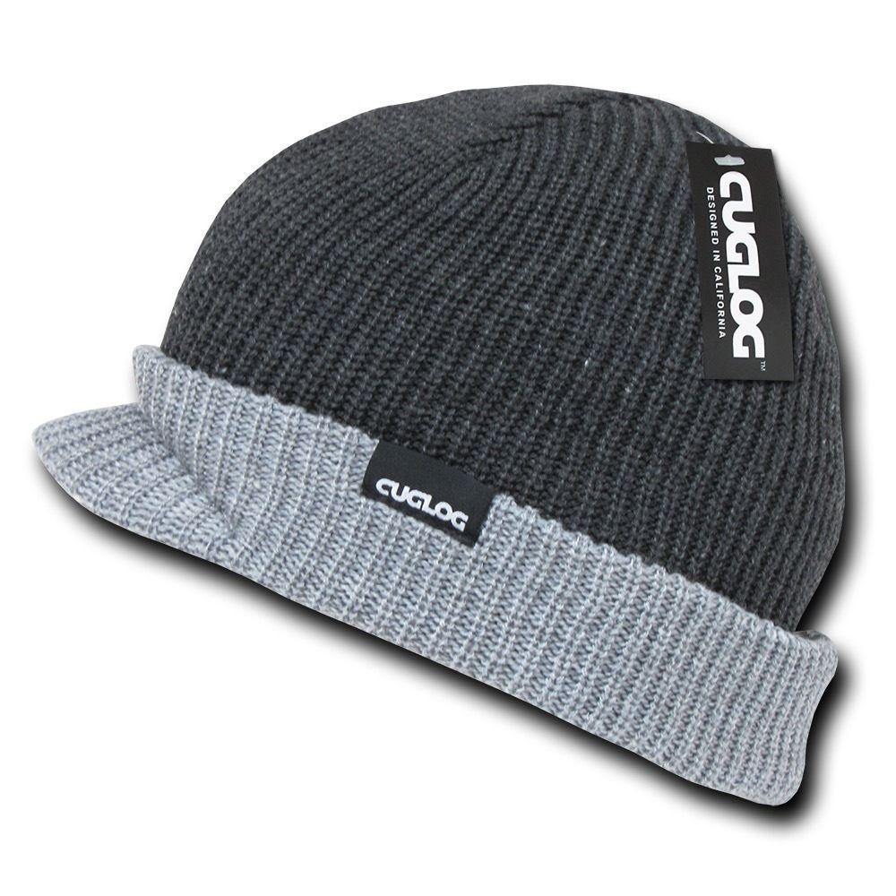 1 Dozen Cuglog Baekdui Beanies Ribbed Knit Cuffed Army Gi Visor Wholesale Lot Bulk-