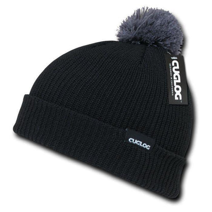 1 Dozen Cuglog Beanies Sailor Watch Knit Cuffed Pom Ski Warm Winter Whoelsale-
