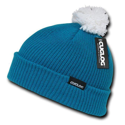 1 Dozen Cuglog Beanies Sailor Watch Knit Cuffed Pom Ski Warm Winter Whoelsale-