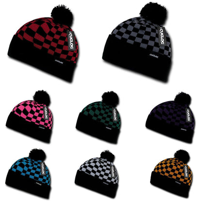 1 Dozen Cuglog Changbai Beanies Checker Flag Style Cuffed Caps Hats Wholesale-CONTACT US TO MIX AND MATCH COLORS-
