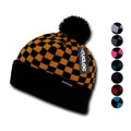 1 Dozen Cuglog Changbai Beanies Checker Flag Style Cuffed Caps Hats Wholesale-CONTACT US TO MIX AND MATCH COLORS-