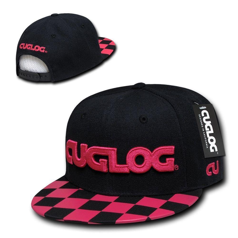 1 Dozen Cuglog Checker 6 Panel Retro Flat Bill Snapback Caps Hats Wholesale Bulk-