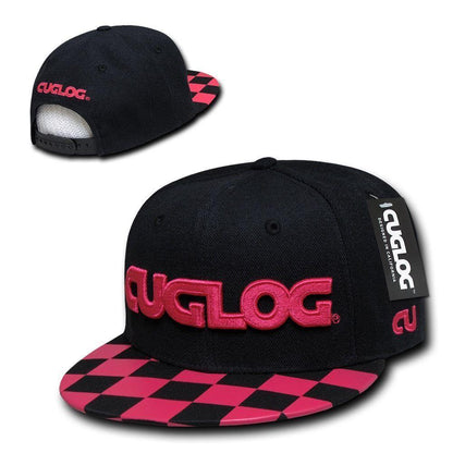 1 Dozen Cuglog Checker 6 Panel Retro Flat Bill Snapback Caps Hats Wholesale Bulk-