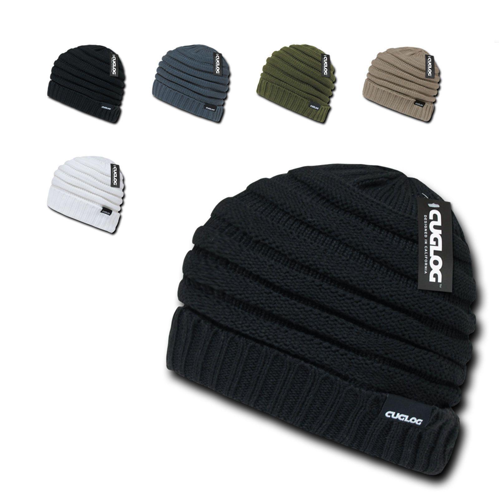 1 Dozen Cuglog Etna Slouchy Beanies Raggae Striped Knit Wholesale Lots-
