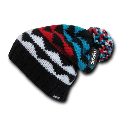 1 Dozen Cuglog K2 Slouch Beanies Pom Winter Cuffed Wholesale Lots-