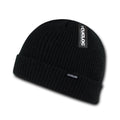 1 Dozen Cuglog Taranaki Cuffed Slouched Beanies Winter Caps Hats Wholesale Lots-BLACK-