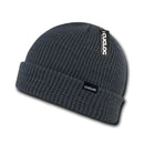 1 Dozen Cuglog Taranaki Cuffed Slouched Beanies Winter Caps Hats Wholesale Lots-CHARCOAL- 4 image