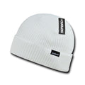 1 Dozen Cuglog Taranaki Cuffed Slouched Beanies Winter Caps Hats Wholesale Lots-WHITE-