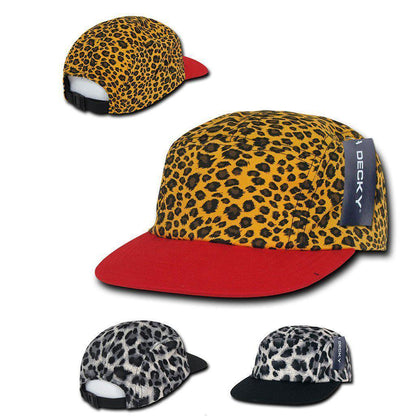 1 Dozen Decky 5 Panel Classic Racing Jockey Caps Hats Animal Print Wholesale Bulk-