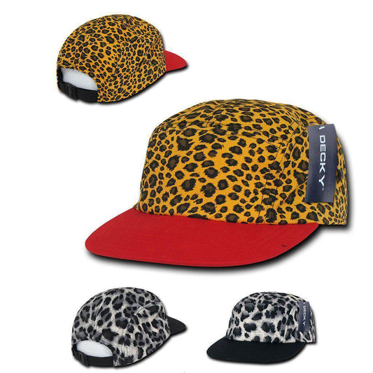 1 Dozen Decky 5 Panel Classic Racing Jockey Caps Hats Animal Print Wholesale Bulk-