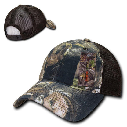 1 Dozen Decky 6 Panel Camouflage Hybricam Trucker Hats Caps Wholesale Lots-