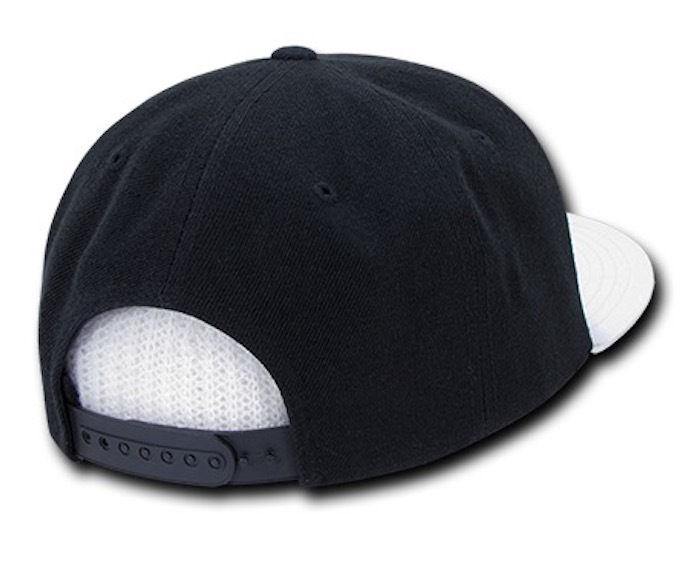 1 Dozen Decky 6 Panel Polyester Brim Snapbacks Baseball Hats Caps Wholesale Lots-