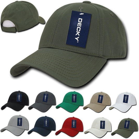 1 Dozen Decky 6 Panel Snapback Low Crown Structured Dad Caps Hats Wholesale-