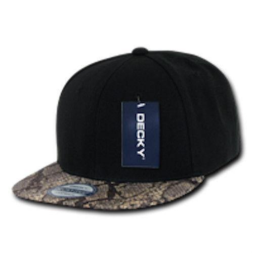 1 Dozen Decky Animal Print Retro Flat Bill Hats Snake Leopard Skin Wholesale-