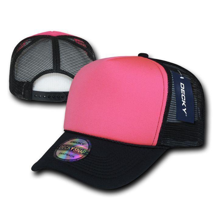 1 Dozen Decky Neon Curved Bill Mesh Trucker Baseball Hats Caps Wholesale Bulk-