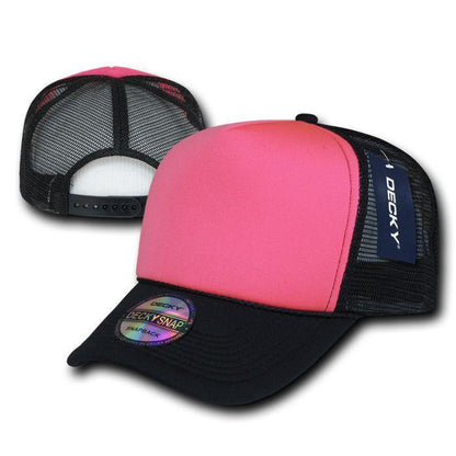 1 Dozen Decky Neon Curved Bill Mesh Trucker Baseball Hats Caps Wholesale Bulk-