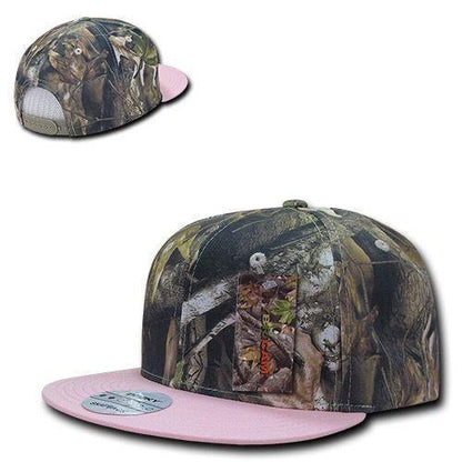 1 Dozen Decky Camouflage Hybricam Retro Flat Bill Snapback Caps Hats Wholesale Lots-