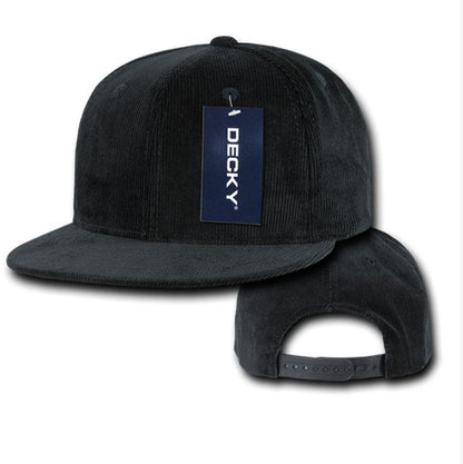 1 Dozen Decky Corduroy Snapback 6 Panel Constructed Baseball Hats Caps Wholesale Lots-