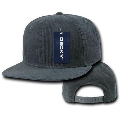 1 Dozen Decky Corduroy Snapback 6 Panel Constructed Baseball Hats Caps Wholesale Lots-
