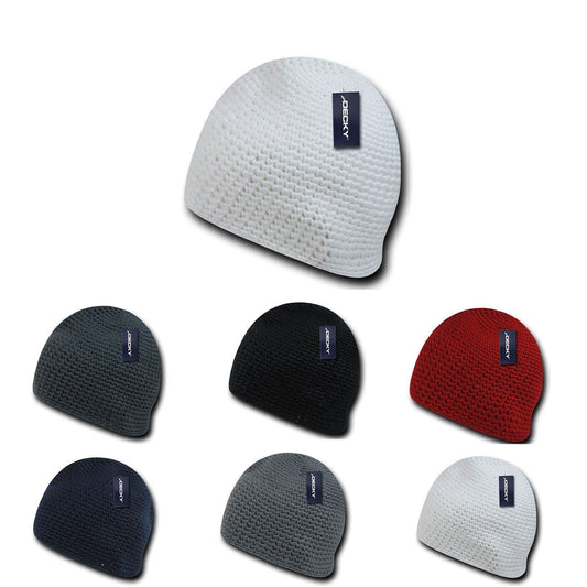 1 Dozen Decky Door Mat Extra Thick Beanies Short Knitted Ski Caps Wholesale Lot-