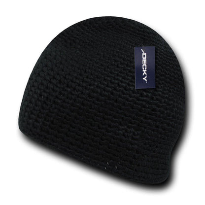 1 Dozen Decky Door Mat Extra Thick Beanies Short Knitted Ski Caps Wholesale Lot-