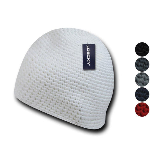1 Dozen Decky Door Mat Extra Thick Beanies Short Knitted Ski Caps Wholesale Lot-