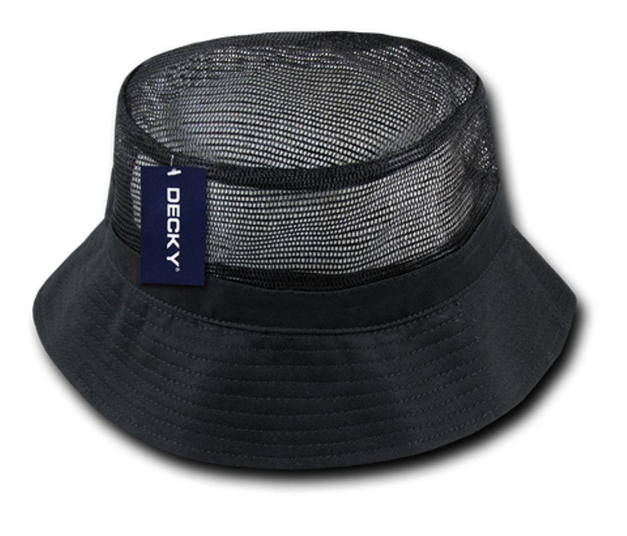 1 Dozen Decky Fisherman'S Bucket Mesh Top Hats Caps Wholesale Lots-