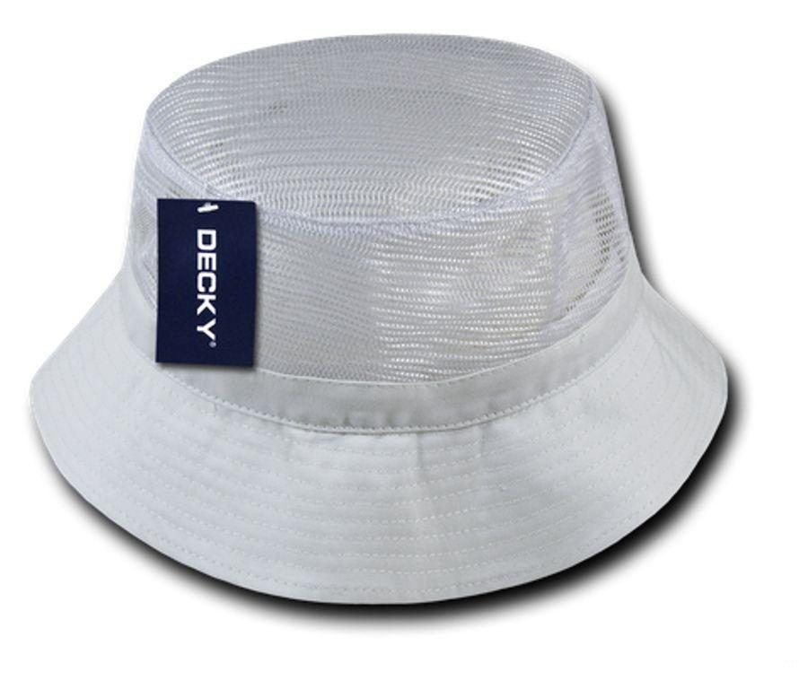 1 Dozen Decky Fisherman'S Bucket Mesh Top Hats Caps Wholesale Lots-