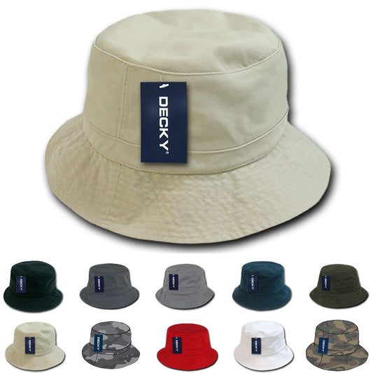 1 Dozen Decky Fisherman'S Bucket Washed Chino Twill Hat Hats Cotton Wholesale-