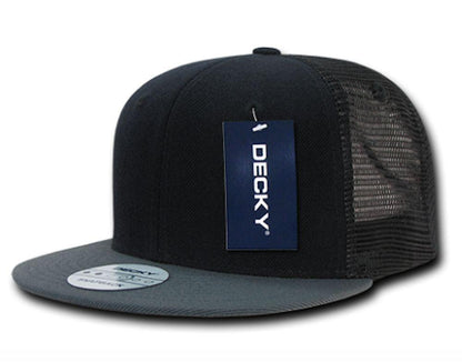 1 Dozen Flat Bill Trucker Baseball 6 Panel Caps Hats Camo Two Tone Wholesale Bulk-