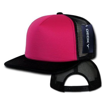 1 Dozen Decky Heavy Duty Flat Bill Two Tone Trucker Caps Hats Wholesale Lots-