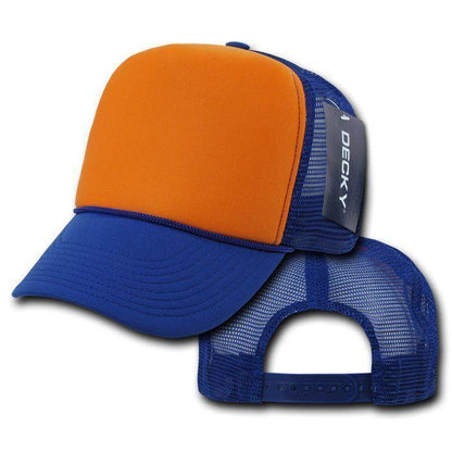 1 Dozen Decky Industrial 5 Panel Trucker Hats Caps Two Tone Wholesale Lots!-