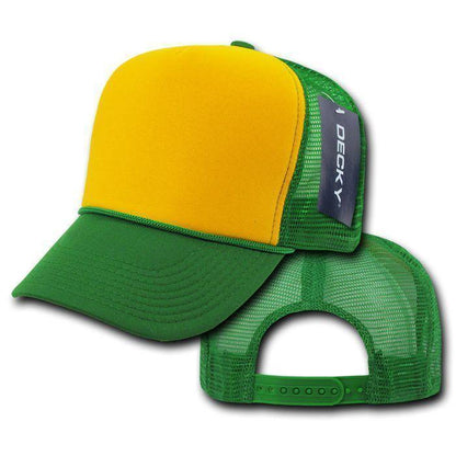 1 Dozen Decky Industrial 5 Panel Trucker Hats Caps Two Tone Wholesale Lots!-